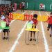 Bottle Filling Competition For Kids In Kindergarden Sports Day.