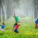 Active Kids Playing With Nature - Nature Activity.