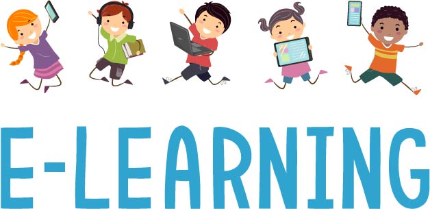 Vector Image Of E-Learning Concept.