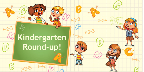 Kindergarden Round Up -Vector Image.