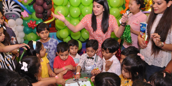 Kids Enjoying While Welcome Party In Kindergarden