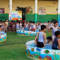 Pool Party In Kindergarden